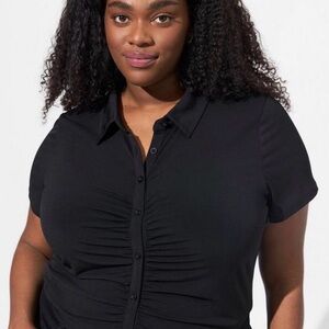 Torrid Black Button Down Shirt
